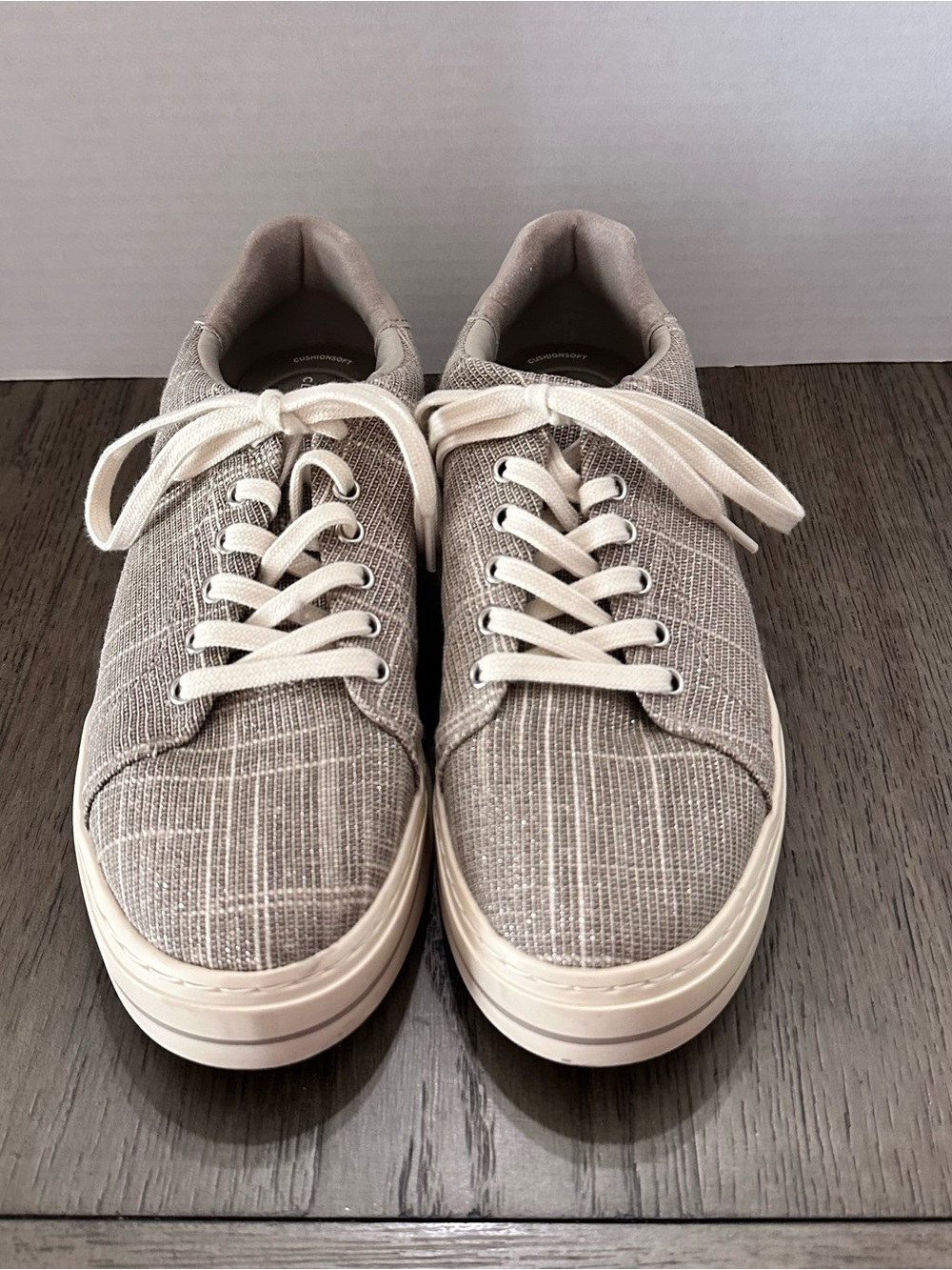 Clarks Women's Sneakers in Light Taupe with Cream Accents